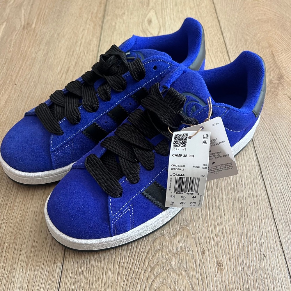 Adidas NWT Campus 00s Suede Skate Sneakers. Lucid Blue & BlackMens Size 10